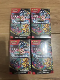 X4 - Pokemon TCG Chaos Rising Booster Bundle - Brand New & Sealed - Image 1