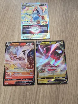 Pokemon TCG Assorted V & Vstar Cards Silver Tempest X3 Bundle - Image 2