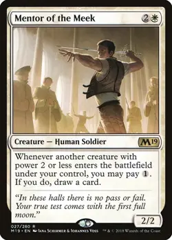 [MTG] Mentor of the Meek (027) (M19) LP-HP - Image 1