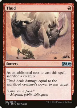 [MTG] Thud (163) (M19) LP-HP - Image 1