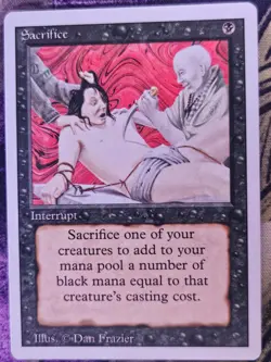 Sacrifice Uncommon Revised Edition Magic: The Gathering Moderately Played - Image 1