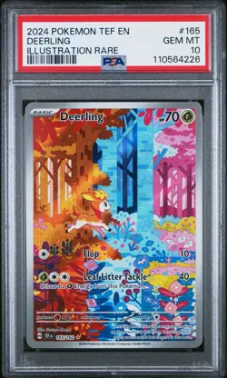 PSA 10 Deerling 165/162 IR Illustration Rare Temporal Forces TEF Pokemon Card - Image 1