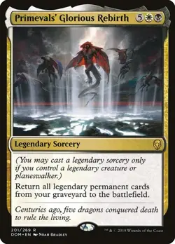 [MTG] Primevals' Glorious Rebirth (201) (DOM) LP-HP - Image 1