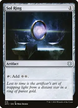 [MTG] Sol Ring (215) (AFC) LP-HP - Image 1