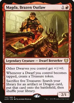[MTG] Magda, Brazen Outlaw (142) (KHM) LP-HP - Image 1