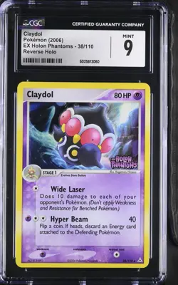 CGC 9 Claydol Reverse Holo 38/110 EX Holon Phantoms 2006 Pokemon Card - Image 1