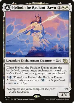 [MTG] Heliod, the Radiant Dawn // Heliod, the Warped Eclipse (0017) (MOM) LP-HP - Image 1