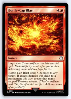Bottle-Cap Blast 55 Uncommon Universes Beyond: Fallout Magic: The Gathering NM - Image 1