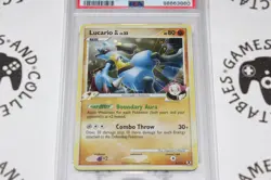 Lucario GL LV. 32 #8/111 PSA 6 Pokemon TCG Diamond & Pearl Mysterious Treasures - Image 2