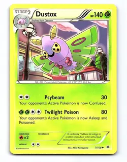 Dustox 7/108 Uncommon Roaring Skies Pokemon Lightly Played - Image 1