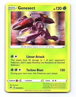Genesect 016/185 Holo Rare Vivid Voltage Pokemon Holo Near Mint - Image 1