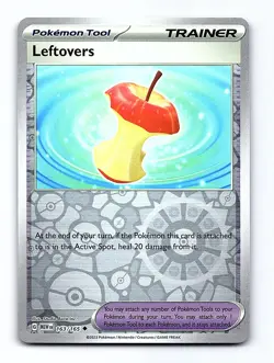 Leftovers 163/165 Uncommon 151 Pokemon Reverse Holo Near Mint - Image 1