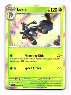 Lokix 021/193 Rare Paldea Evolved Pokemon Holo Near Mint - Image 1