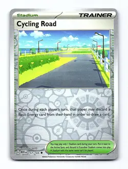 Cycling Road 157/165 Uncommon 151 Pokemon Reverse Holo Near Mint - Image 1
