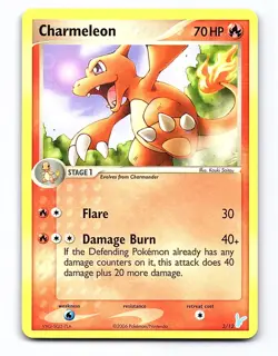 Charmeleon 3/12 Uncommon EX Trainer Kit 2 Minun Pokemon Lightly Played - Image 1