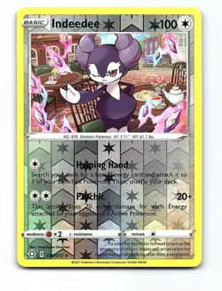 Indeedee 056/072 Holo Rare Shining Fates Pokemon Reverse Holo Near Mint - Image 1