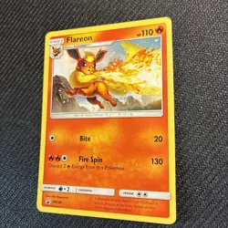 Flareon SM186 Sun Moon Promo Pokemon LP - Image 2