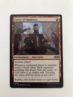 Curse of Opulence MTG Magic the Gathering Card NM Near Mint TDC - Image 1