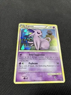 Espeon 2/90 Unduanted Cracked Ice Holo Pokemon MP - Image 3
