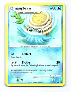 Omanyte 70/99 Common Arceus Pokemon Lightly Played - Image 1