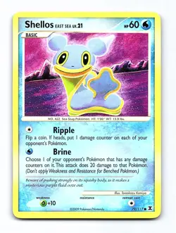 Shellos East Sea 79/111 Common Rising Rivals Pokemon Lightly Played - Image 1