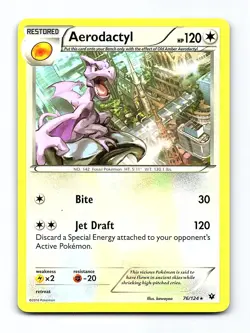 Aerodactyl 76/124 Rare Fates Collide Pokemon Near Mint - Image 1
