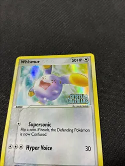 Whismur 69/100 ex Crystal Guardians Reverse Holo Pokemon LP - Image 2