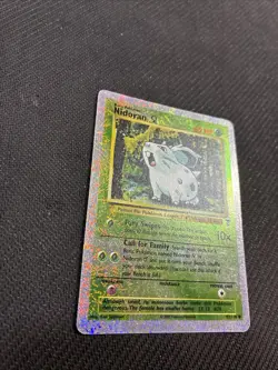 Nidoran 82/110 Legendary Collection Reverse Holo Pokemon LP - Image 3