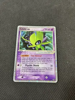 Celebi ex 17/17 Pop Series 2 Rare Pokemon LP - Image 1