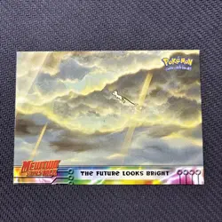 The Future Looks Bright Topps Mewtwo Strikes Back Pokemon Movie NM - Image 1