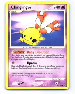 Chingling 58/100 Common Majestic Dawn Pokemon Lightly Played - Image 1