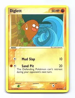 Diglett 50/100 Common Crystal Guardians Pokemon Lightly Played - Image 1