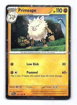 Primeape 107/193 Uncommon Paldea Evolved Pokemon Near Mint - Image 1