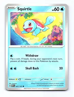 Squirtle 007/165 Common 151 Pokemon Near Mint - Image 1