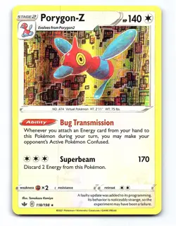 Porygon-Z 118/198 Holo Rare Chilling Reign Pokemon Holo Near Mint - Image 1