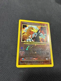 Entei 34 WOTC Black Star Promo Holo Pokemon MP - Image 2