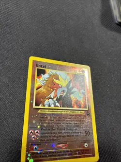 Entei 34 WOTC Black Star Promo Holo Pokemon MP - Image 4