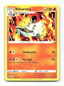 Volcarona 024/198 Rare Chilling Reign Pokemon Near Mint - Image 1