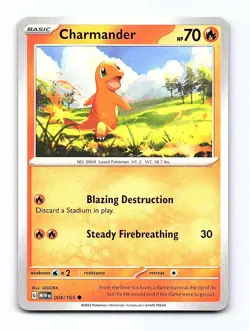 Charmander 004/165 Common 151 Pokemon Near Mint - Image 1