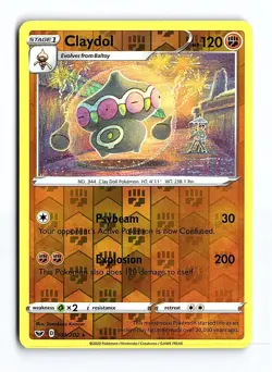 Claydol 103/202 Rare Sword & Shield Pokemon Reverse Holo Near Mint - Image 1