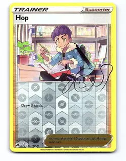 Hop 133/159 Holo Rare Crown Zenith Pokemon Reverse Holo Near Mint - Image 1