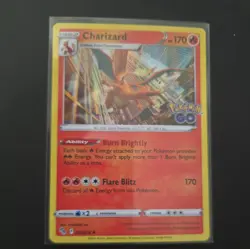 Charizard 010/078 Pokemon GO Holo Rare Starter Pokemon Trading Card Game 2022 NM - Image 1
