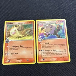 Mankey Primeape 70 50 ex Holon Phantoms Pokemon LP - Image 1