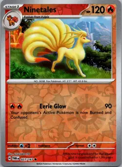 Ninetales #027/167 | Reverse Holo Common | SV06: Twilight Masquerade - Image 1