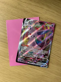 Pokemon Evolving Skies Full Art Rare Espeon VMAX Card 065/203 - Image 1
