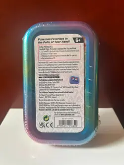 Pokemon Prismatic Evolutions Mini Tin – Vaporeon Artwork – Factory Sealed - Image 3