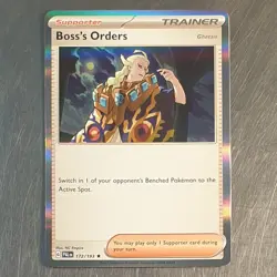 2023 Pokemon Scarlet Violet Paldea Evolved Rare Holo Boss's Orders Card 172/193 - Image 1