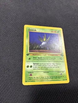 Oddish 58/64 1st Edition Jungle Pokemon MP - Image 2