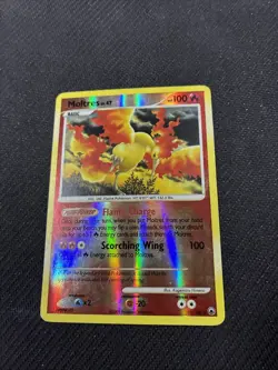 Moltres 10/100 Majestic Dawn Reverse Holo Rare Pokemon MP - Image 1