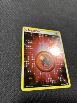 Fire Energy 102/106 ex Emerald Holo Rare Pokemon LP - Image 3
